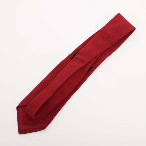 Chanel Dot Red Silk Necktie - Picture 2 of 4